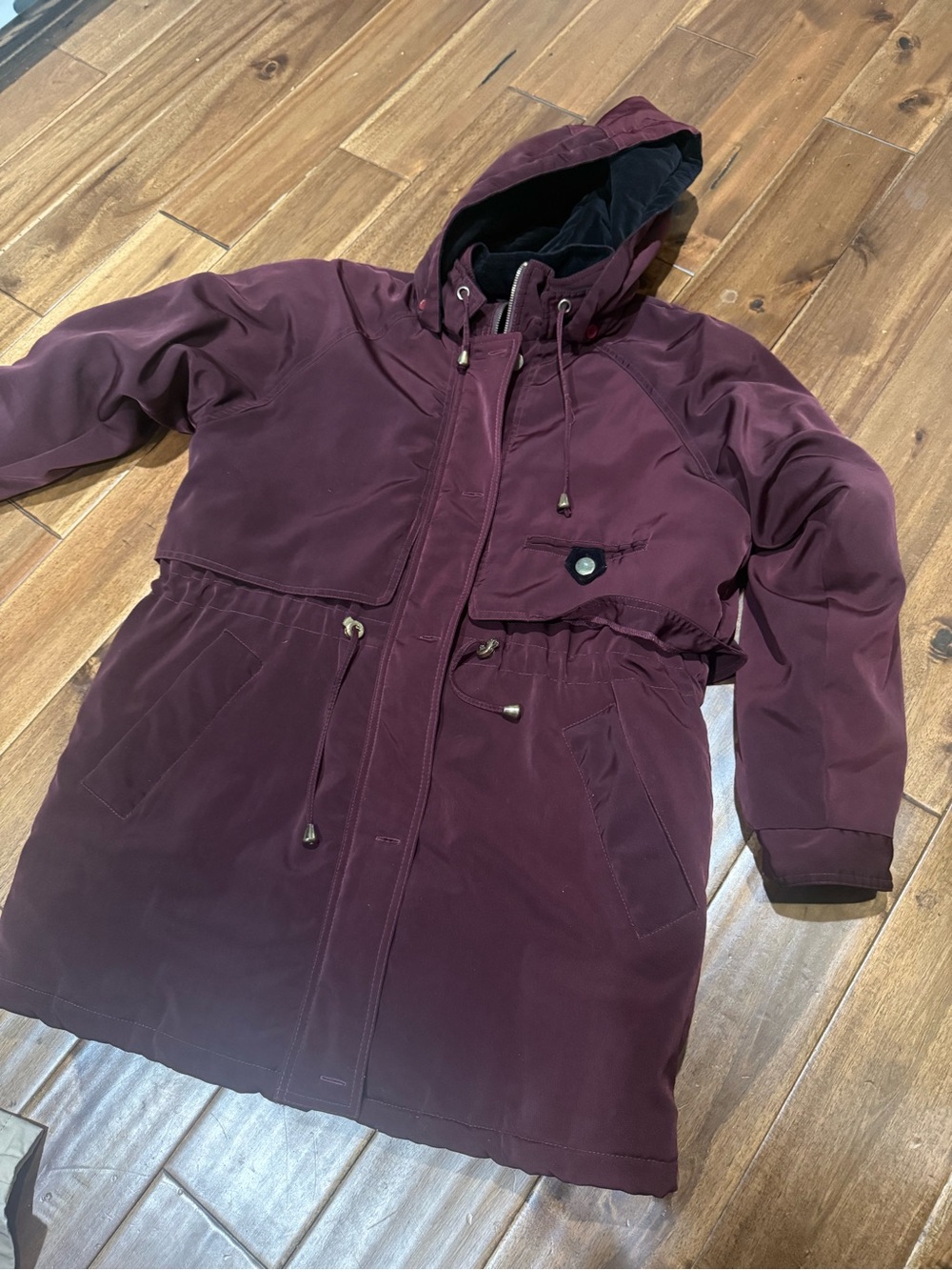 Vintage Basic Editions Burgundy Parka Jacket